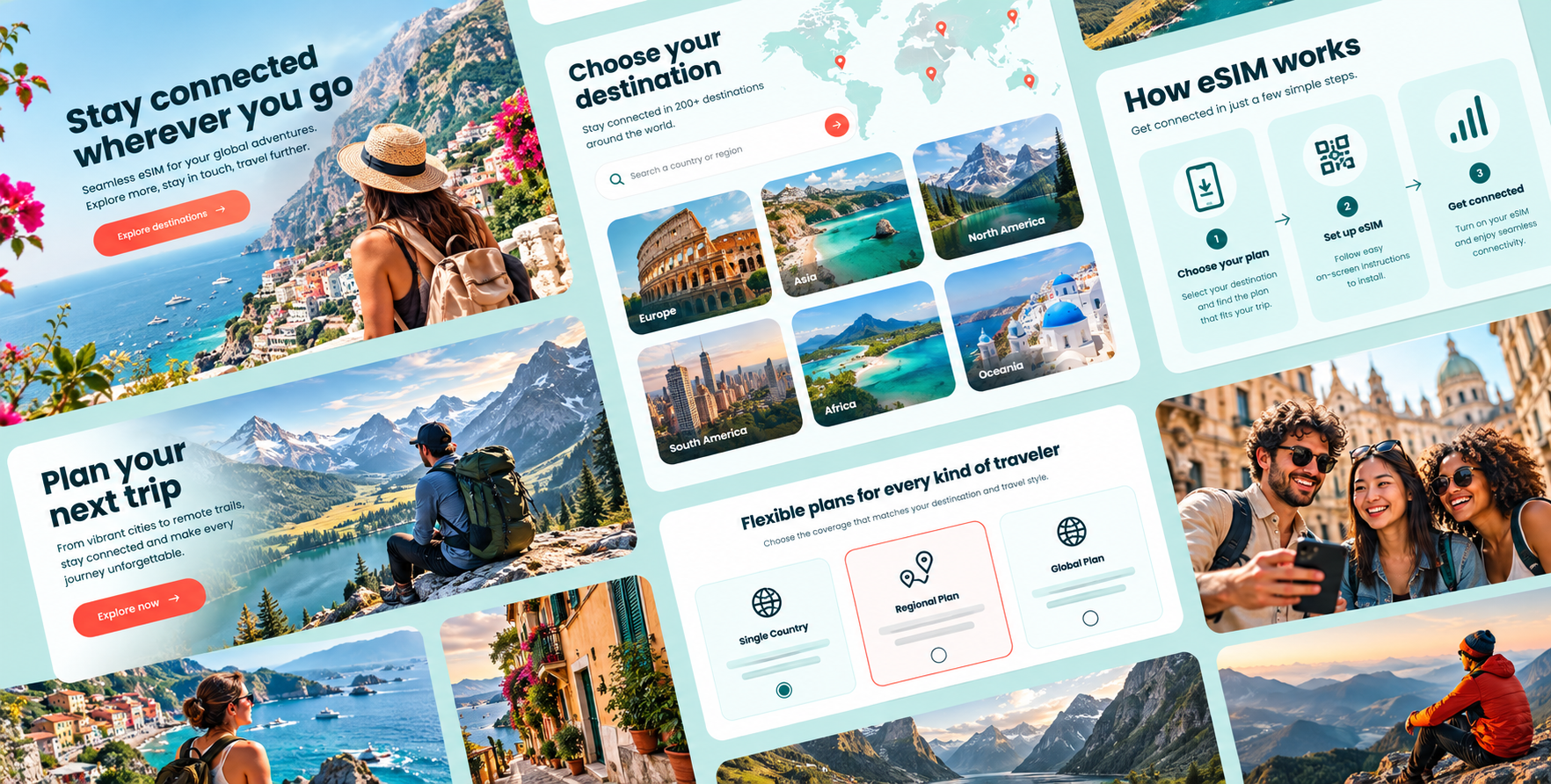 Roamline Website concept visual