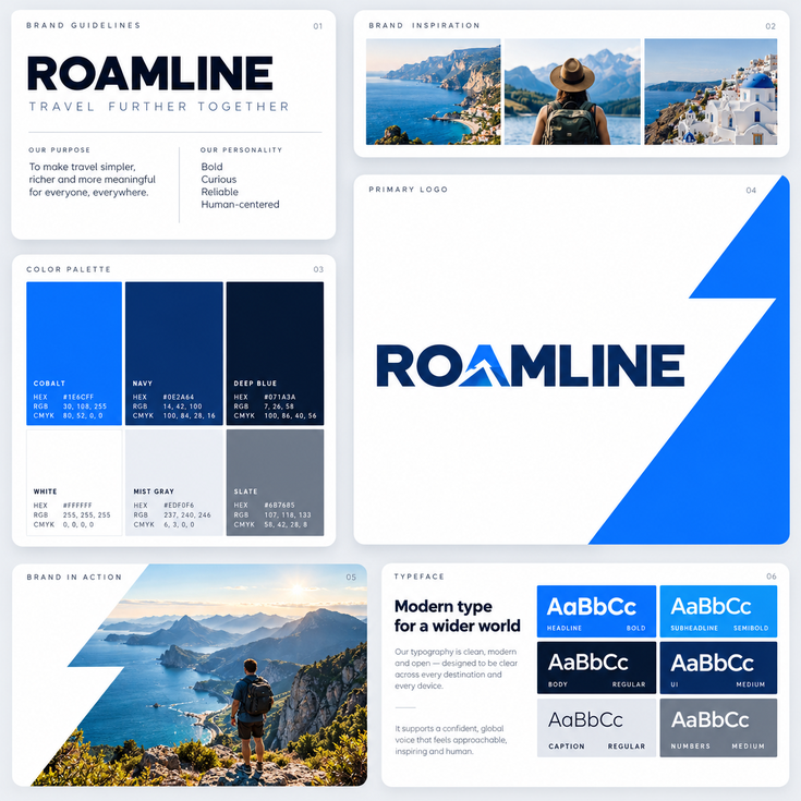 Travel landing page concept